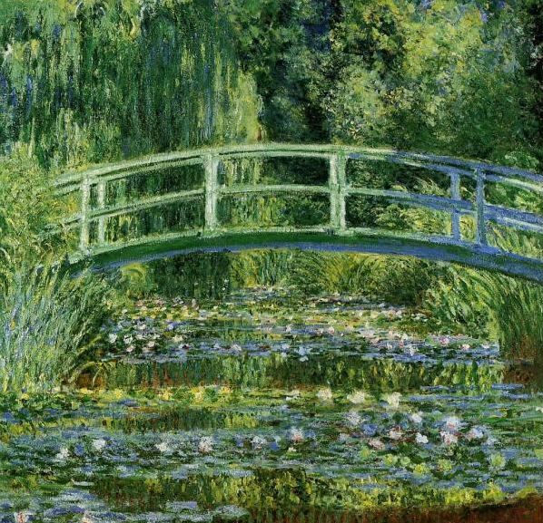 Le bassin aux nymph&eacute;s ou le pont japonais par Claude Monet