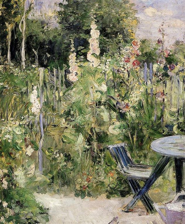Roses tr&eacute;mi&egrave;res  par Berthe Morisot