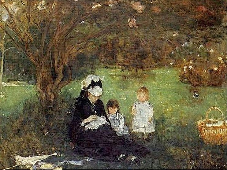 Lilas &agrave; Maurecourt par Berthe Morisot