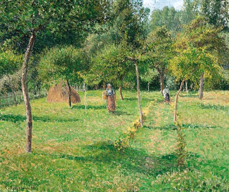 Le verger &agrave; Eragny par Camille Pissaro
