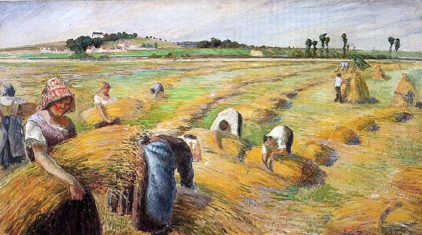 La moisson par Camille Pissaro 