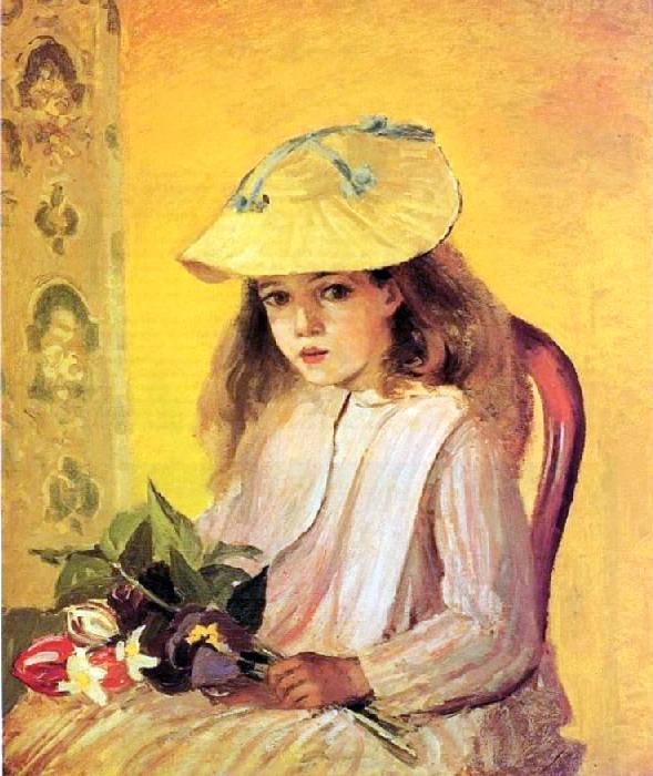 Portrait de jeanne  par Camille Pissaro