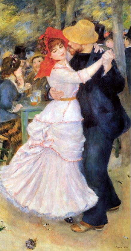 Bal &agrave; Bougival par Pierre Auguste renoir