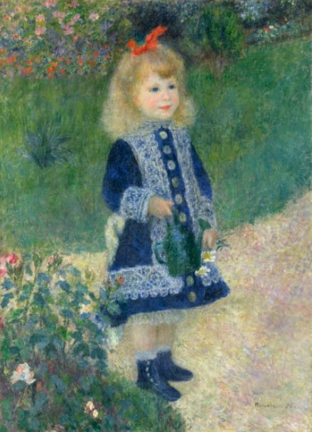 La petite fille &agrave;  l'arrosoire  par Pierre Auguste  Renoir 