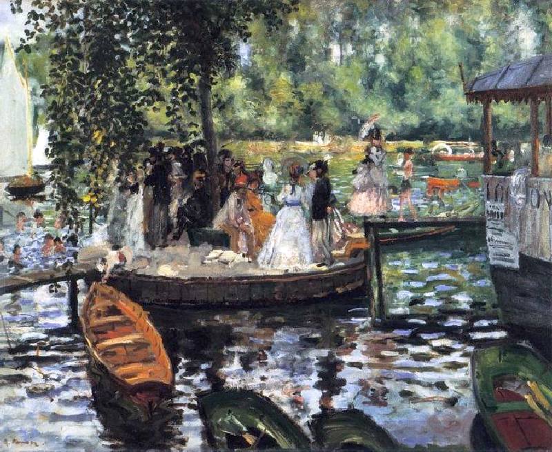 La Grenouill&egrave;re  par Pierre Auguste Renoir
