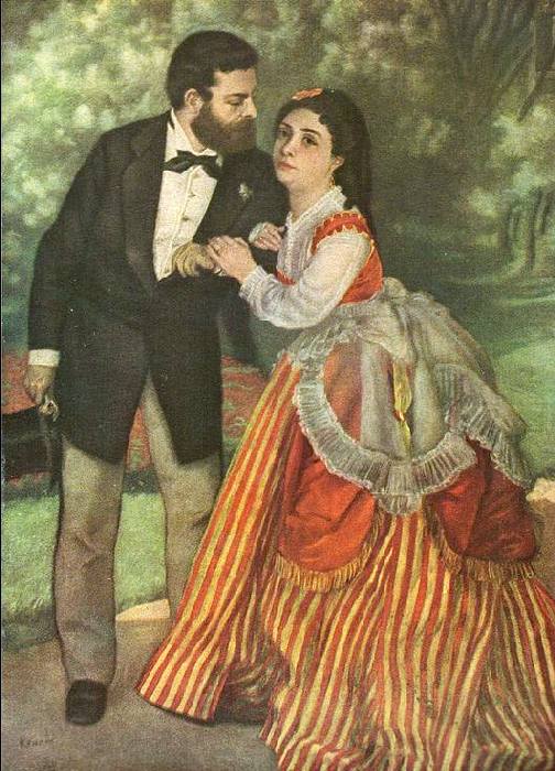 Les  fianc&eacute;s par Pierre Auguste renoir