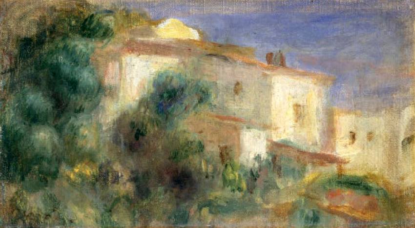 Maison de la poste &agrave; Cagnes  par Pierre Auguste  Renoir 
