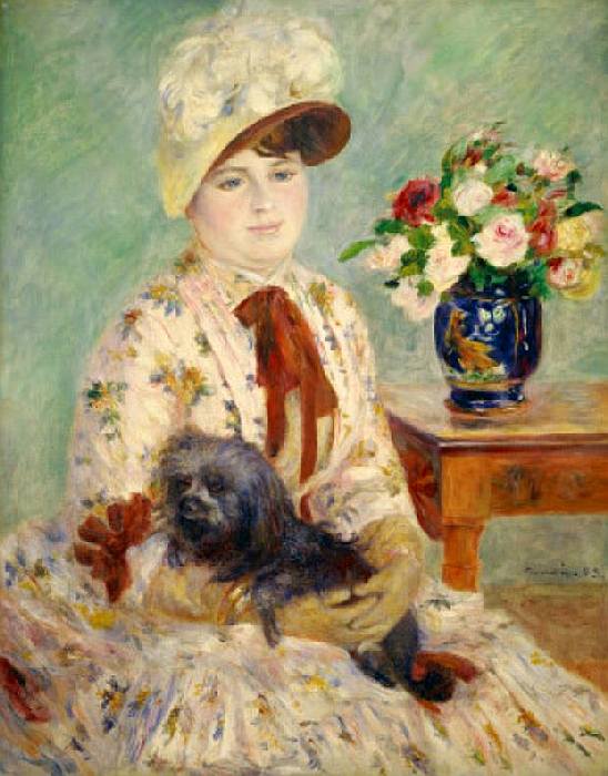 madame Charlotte Gerthier  par Pierre Auguste  Renoir 