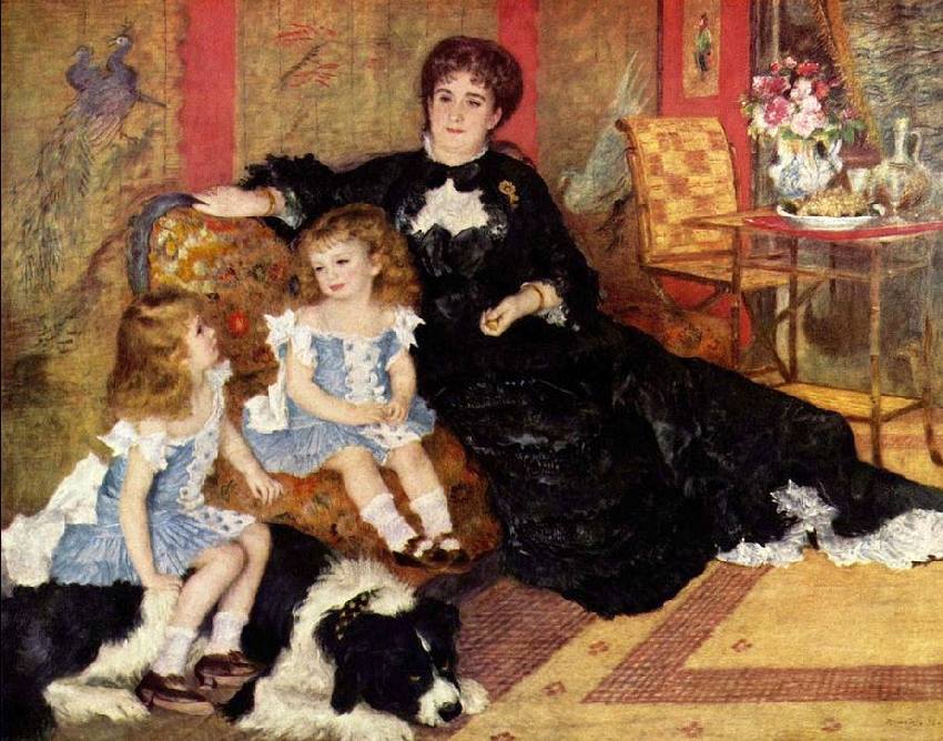 madame Charpentier et ses enfants par Pierre Auguste Renoir