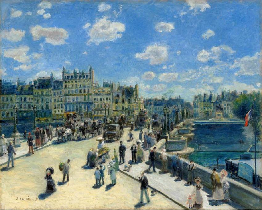 Le Pont Neuf-1872  par Pierre Auguste  Renoir