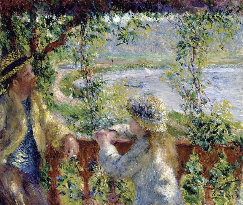 Pr&egrave;s du lac par Pierre Auguste Renoir