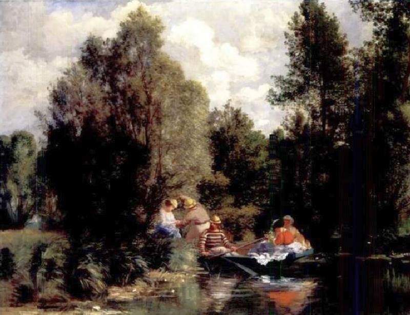 promenade en  barque par Pierre Auguste Renoir