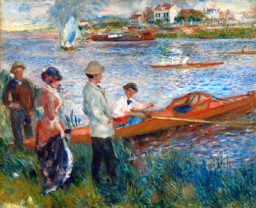 Rameurs &agrave; Chatou par Pierre Auguste  Renoir 