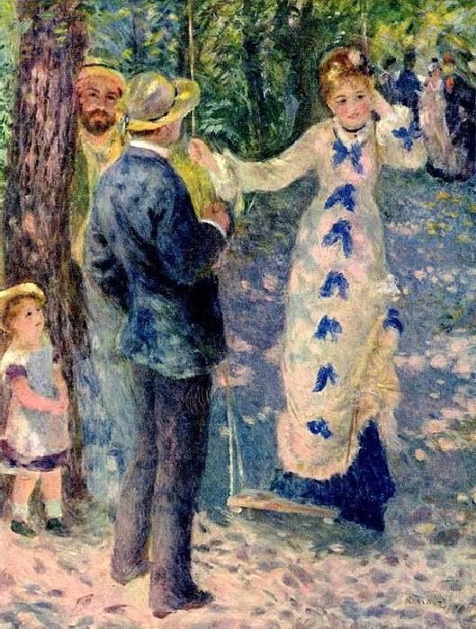 Sur la balan&ccedil;oire par Pierre Auguste renoir