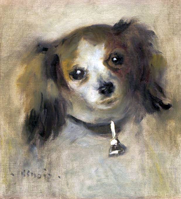T&ecirc;te-de chien par Pierre Auguste Renoir