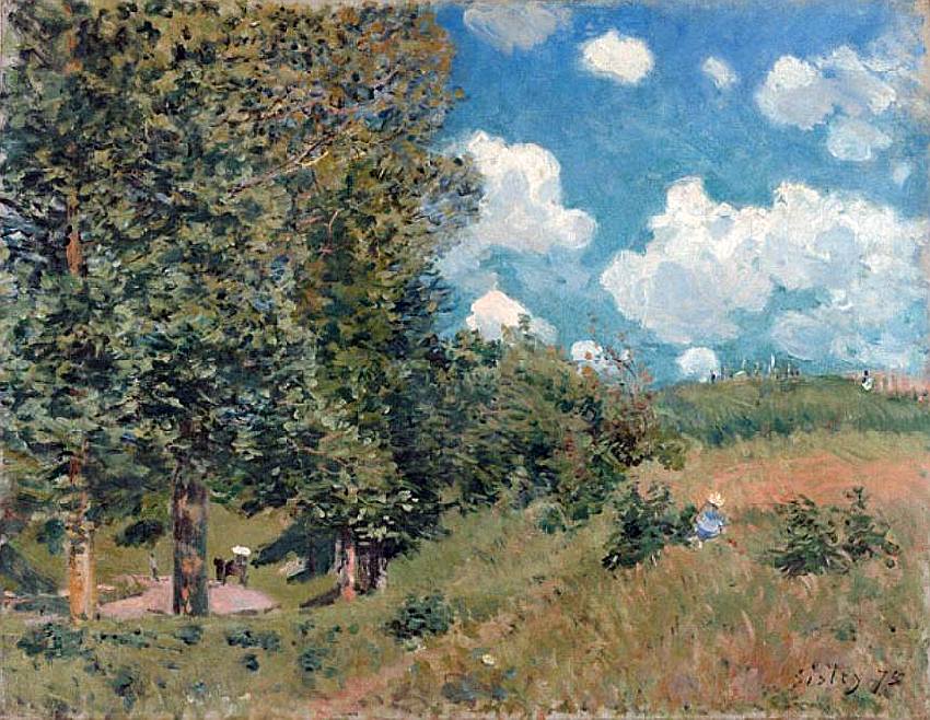 La route de Versailles par Alfred Sisley
