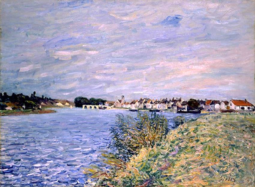 Saint-Mamm&egrave;s par Alfred Sisley