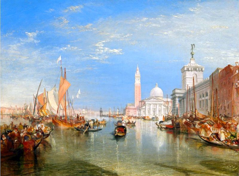 Venice the Dogana and Turner, San Giorgio Maggiore 1834