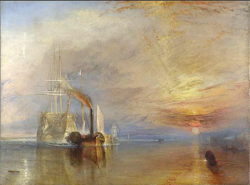 Tthe  fighting of Temeraire by William Turner