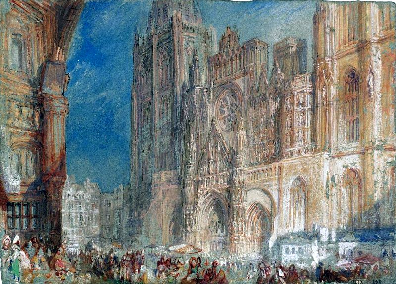 La cath&eacute;drale de Rouen  by William Turner
