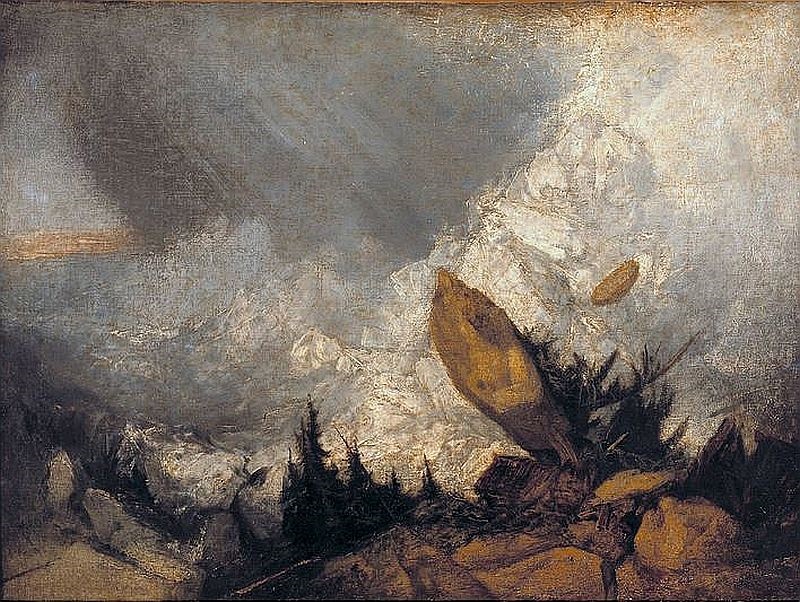 The fall of avalanche in the Grisons - William Turner