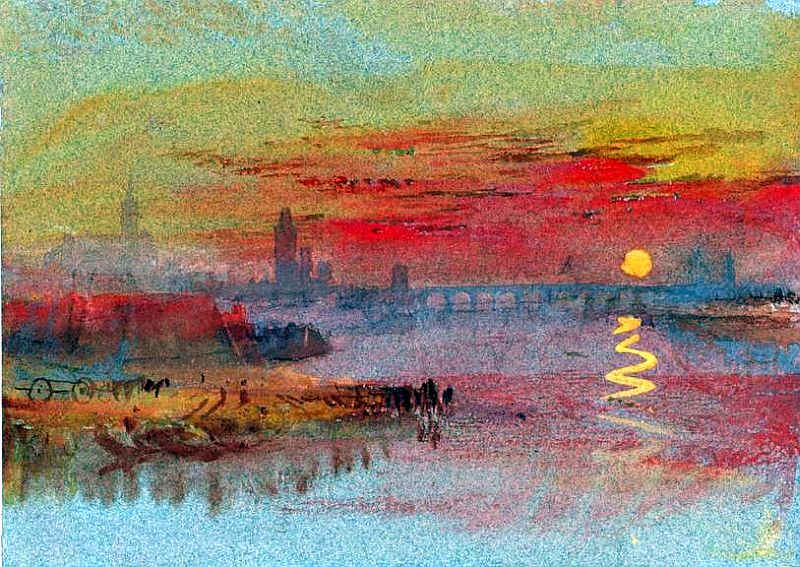 The Scarlet sunset  by William Turner