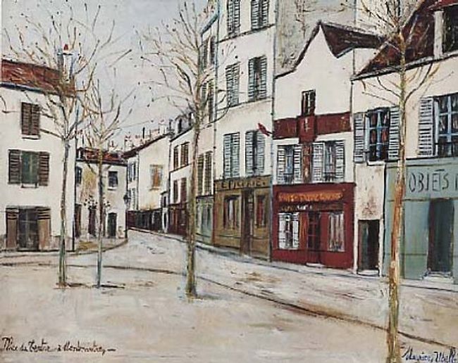 Place du >Tertre par Maurice Utrillo