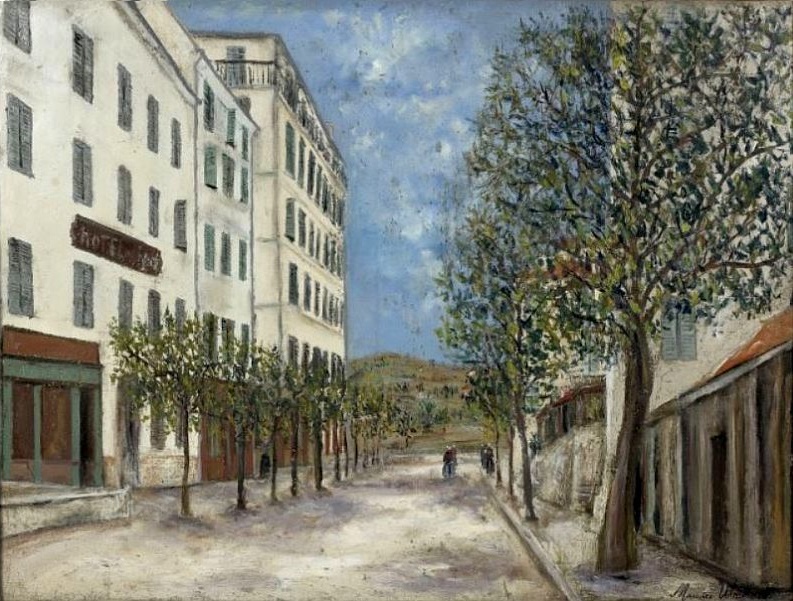 rue &agrave; Corte par Utrillo