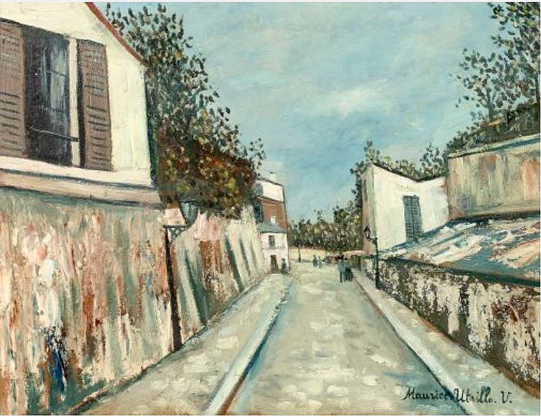 rue des Saules par Utrillo