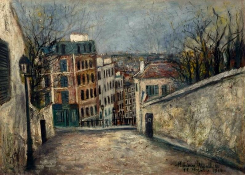 rue du Mont Cenis par Utrillo