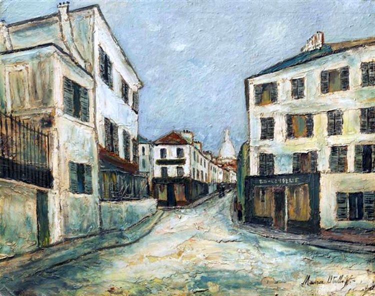 rue norvinsd par Utrillo