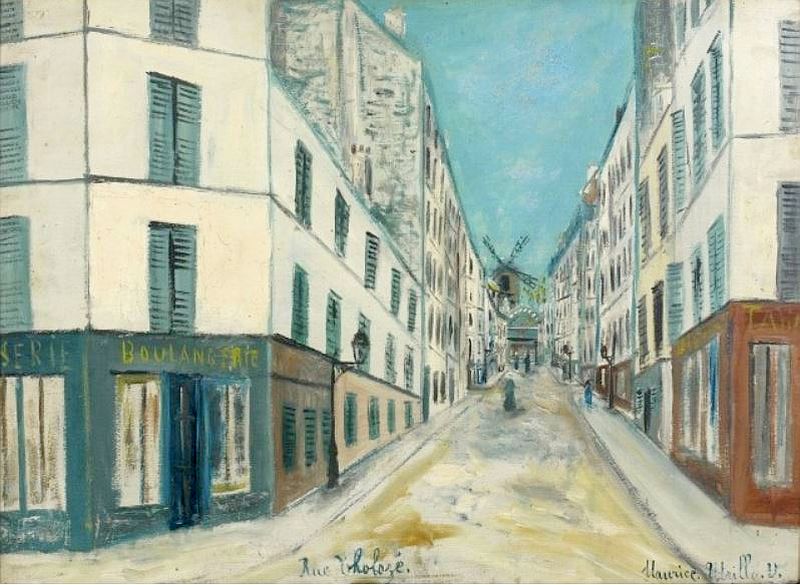 rue Tholoz&eacute;  par Utrillo