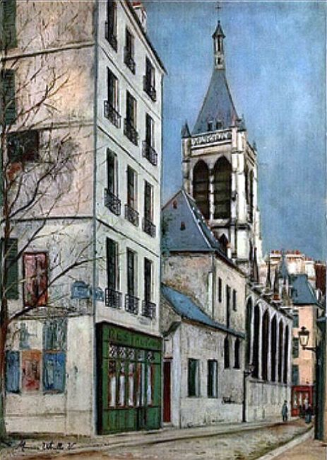 L'&eacute;glise Saint-Severin par Utrillo