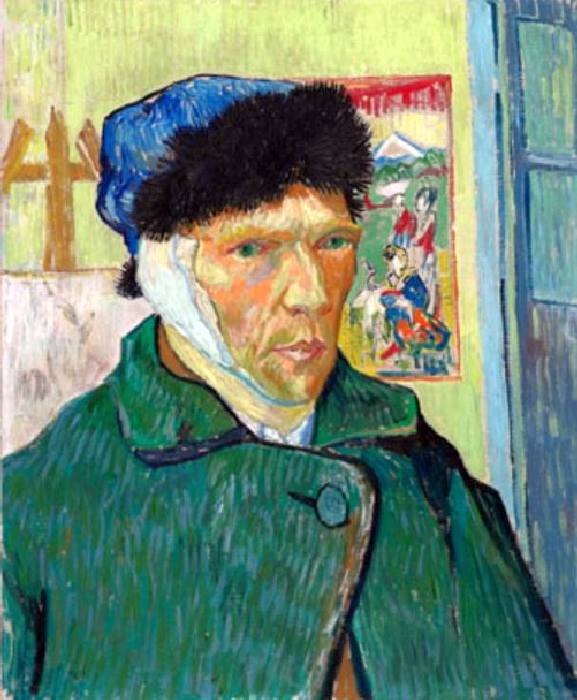 autoportrait &agrave; l'oreille band&eacute;e - Self Portrait with bandaged ear Van Gogh