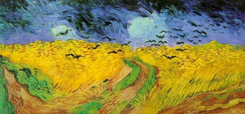 Champ de bl&eacute; aux corbeaux - Wheat Field with Crows par Vincent van Gogh