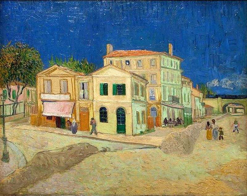 La maison jaune -the yellow house par Vincent van Gogh