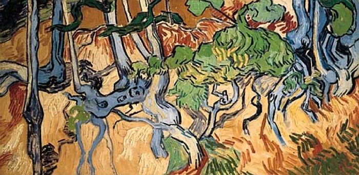Racines d'arbres par Vincent van Gogh