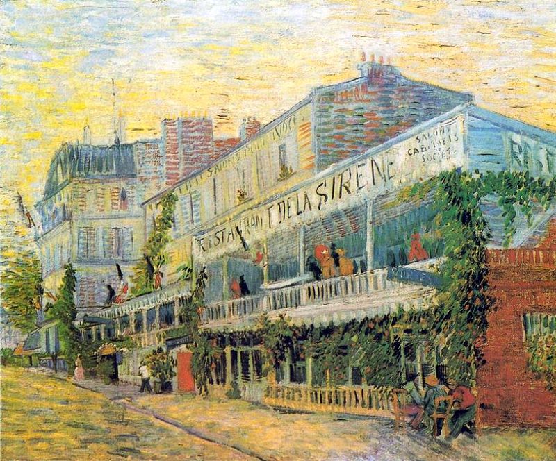 Le retaurant de la Sir&egrave;ne - Siren restaurant par Vincent van Gogh