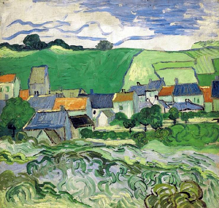 Vue d'Auvers par Vincent van Gogh