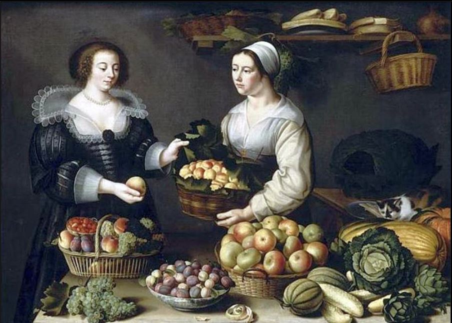 marchande de fruits et l&eacute;gumes par Louise Moillon
