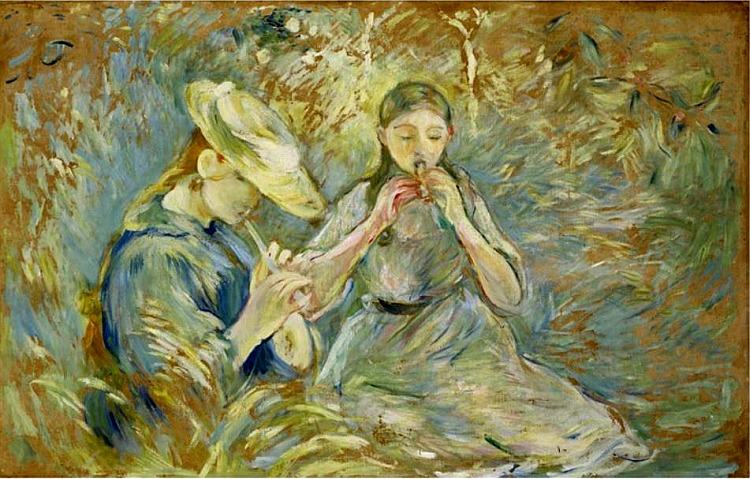 Le flageolet par Berthe Morisot